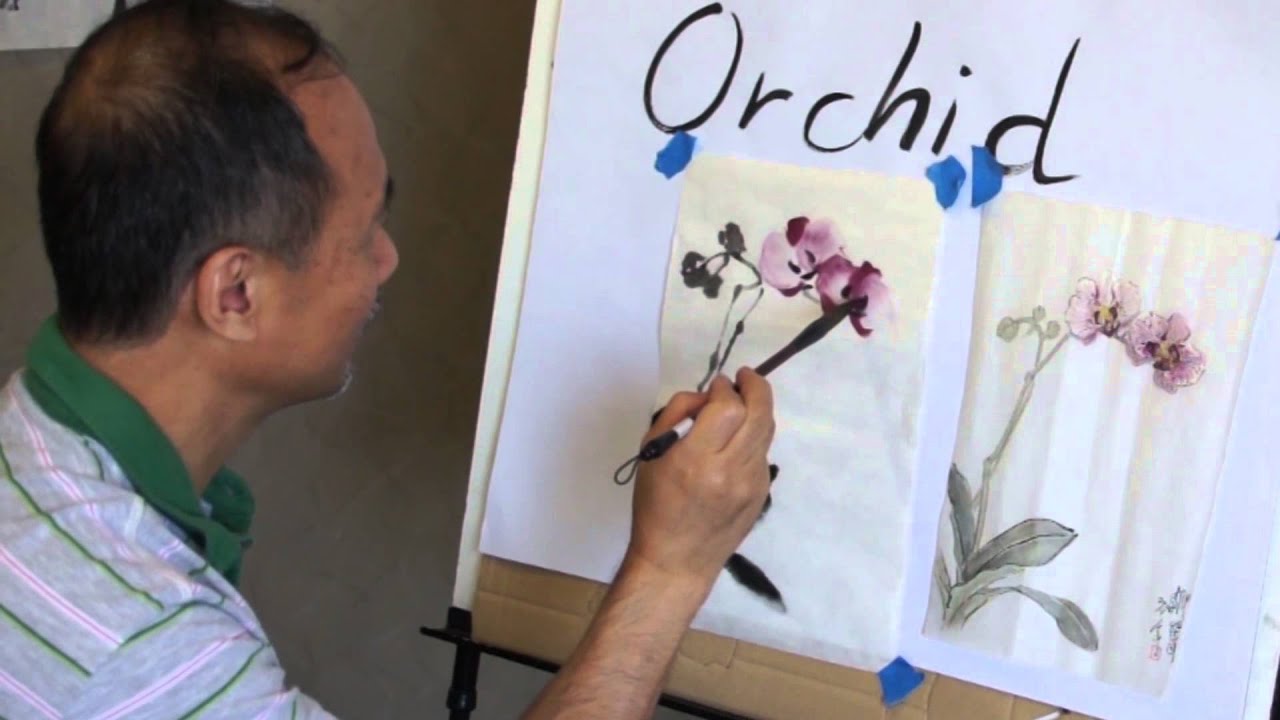 Chinese Orchid Painting