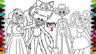 Poppy Playtime Chapter 3 Coloring Pages / How to Color New BOSSES and MONSTERS