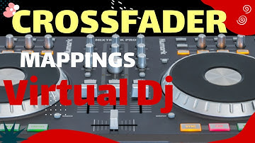 How to set keyboard mappers for crossfader in virtual dj