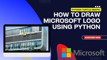 How to Draw Microsoft  Logo using Python Turtle | #python #pythonprogramming #pythonturtle