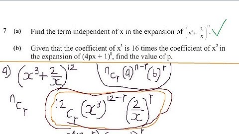 BINOMIAL THEOREM-2024 Additional mathematics internal G12 ECZ exam Q7 P1