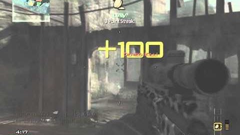 MW3 - Amazing no scope across the map!
