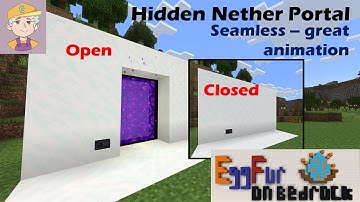 Bedrock: Seamless Hidden Nether Portal