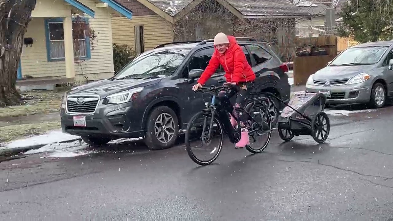 giant bicycle trailer Aosom Bike Foldable Trailer16 Inch Pneumatic Tire Black this bike carts got you covered.Perfect for everything from grocery runs to weekend getaways KidRunner BIKE Bike Trailer attached