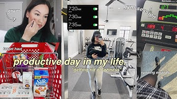 a productive day in my life.. cause I’ve been lazy recently *running errands, gym, grwm*