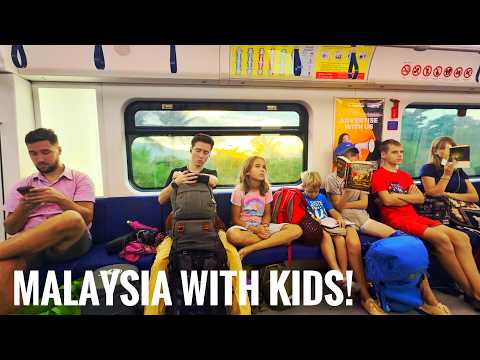 Taking the train in Malaysia with 7 kids!