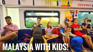 Taking the train in Malaysia with 7 kids!