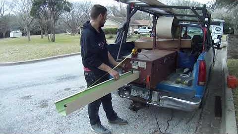 KWM PANTHER GUTTER MACHINE IN ACTION.    2019 TAYLOR, TEXAS