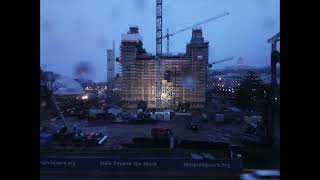 Apr 2022 Salt Lake Temple Square construction time-lapse