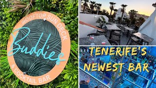 Tenerife’s NEWEST BAR is COMPLETE 🍻 Buddies Bar Los Cristianos- cocktails & rooftop views! 🍹