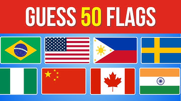 Guess The Flag Quiz | 50 Countries Flag Quiz 🌍​