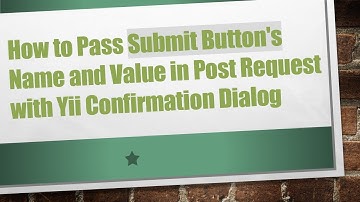 How to Pass Submit Button