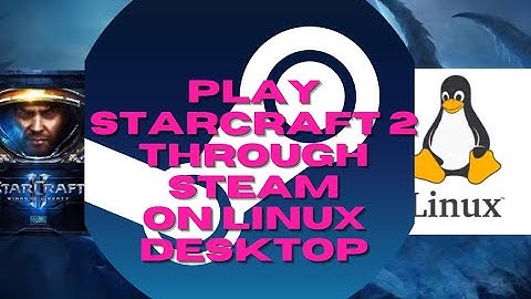 Install and Play Starcraft 2 using steam on linux  desktop 2024