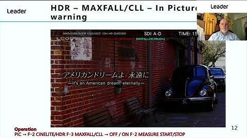 Leader ZEN Series   HDR Analysis   MAXFALL   MAX CLL