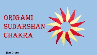 How to make origami sudarshan chakra  | how to make origami ninja star screenshot 3