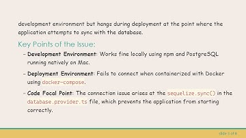 Troubleshooting Postgres Connection Issues in Docker-Containerized NestJs Applications