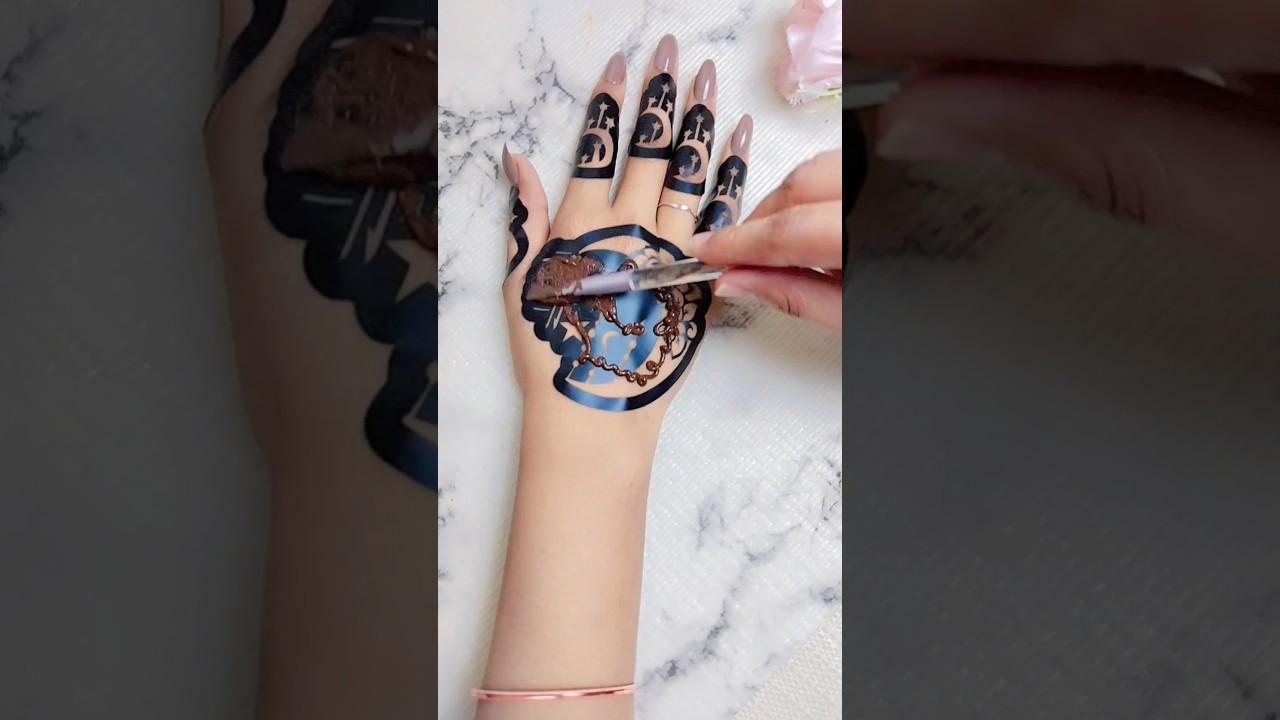 beautiful sticker mehndi design #shorts