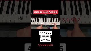 Ballade Pour Adeline #piano #pianotutorial