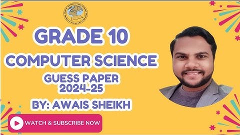 Computer Science Guess Paper 2025 | Class 10th | SSC II | FBISE | Awais Sheikh