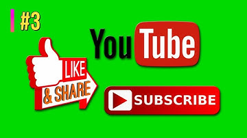 Top Green Screen Animated Subscribe Button #3