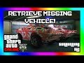 INSTRUCTIONS TO RETURN MISSING CARS IN GTA ONLINE - YouTube