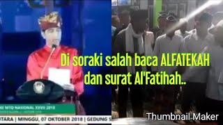 Jokowi salah baca alfatihah dan sebut alfatekah l jokowi di soraki salah sebut alfatekah