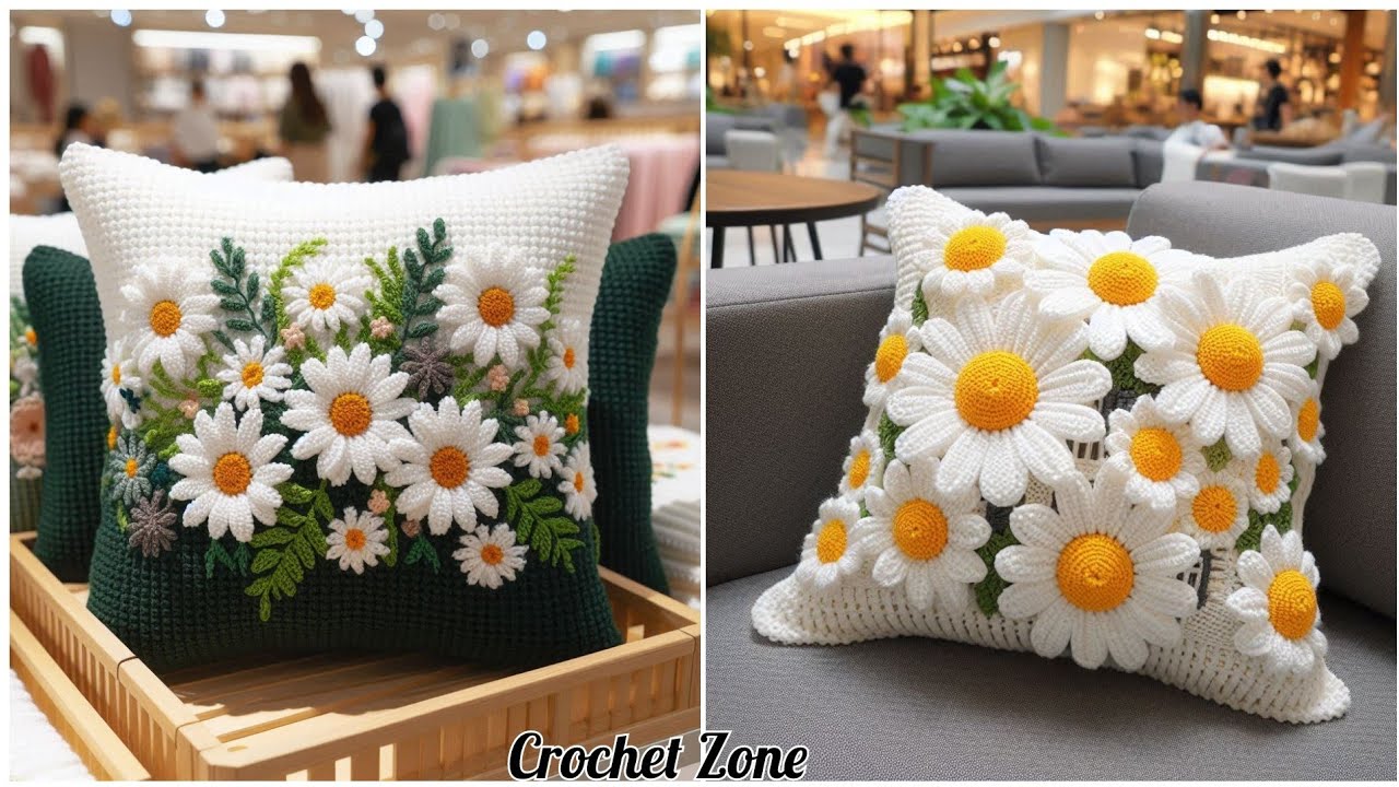 Textured Comfort: Beautiful Crochet Pillow Designs. Crochet pillow cover design ideas. 
