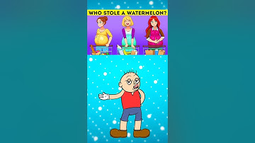 Who stole a watermelon? #challenge #minivlog #puzzle #quiztime #riddlejourney #puzzlequiz #birdtrend