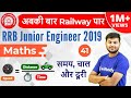 11:00 AM - RRB JE 2019 | Maths by Sahil Sir | Time, Speed & Distance