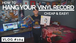 How to Hang Vinyl Record Albums on your Wall | DIY Home Décor