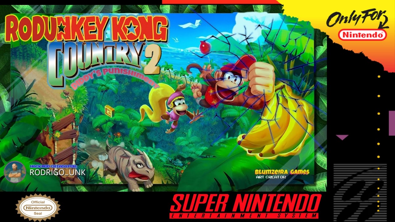 Rodunkey Kong Country 2: Diddy's Punishment - DKC2 Hack [SNES]