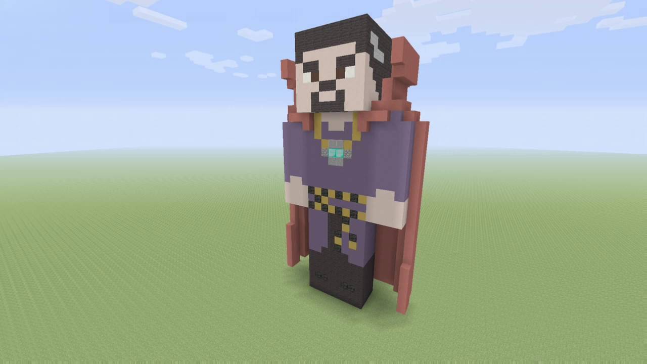 Doctor Strange Statue Showcase Minecraft Xbox One.