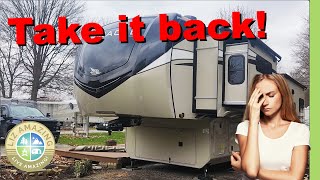 RV wrecked on delivery- dealer insists we keep it