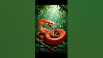 The snake swallowed the poor cat whole. 🐍🐱 #SnakeVsCat #WildNature #NatureMoments #SurvivalScene