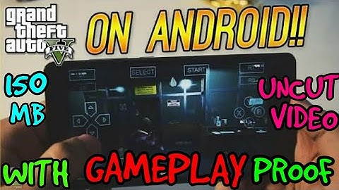 GTA 5 FOR ANDROID IN 157 MB ! 💯% WORKING WITH GAMEPLAY PROOF ! FULL UNCUT VIDEO ! HINDI !