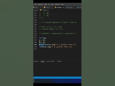 ? Ternary operator in JavaScript#javascript #programming #coding #viral ... image.