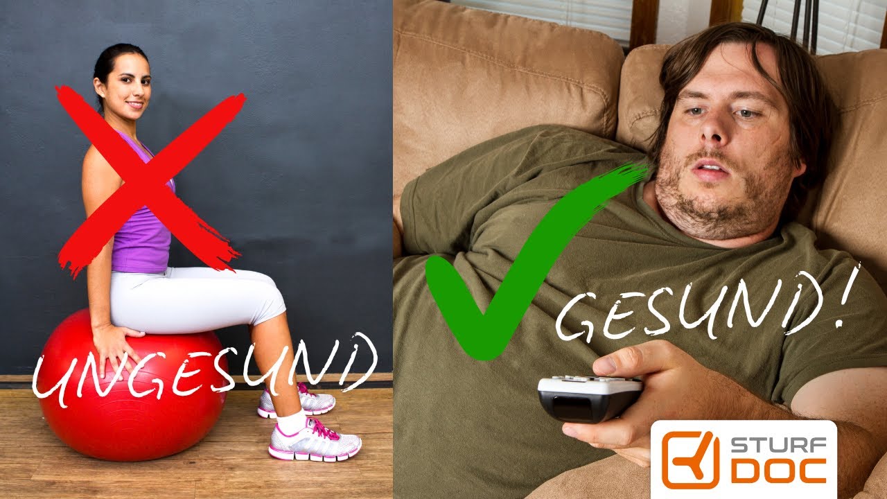 Lümmeln besser als aufrecht Sitzen !?