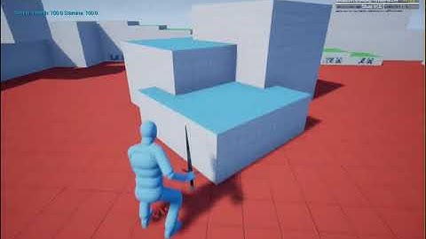 showcasing alsv4 integration with UE4 GAS - stamina, targeting, and injured limbs that ragdoll