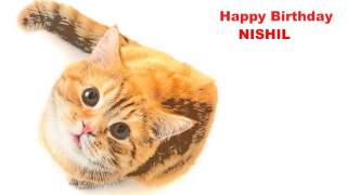 Nishil   Cats Gatos - Happy Birthday