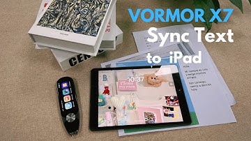 How  to sync text to iPad with vormor x7