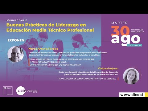 Seminario | Buenas prácticas de liderazgo en educación media técnico profesional