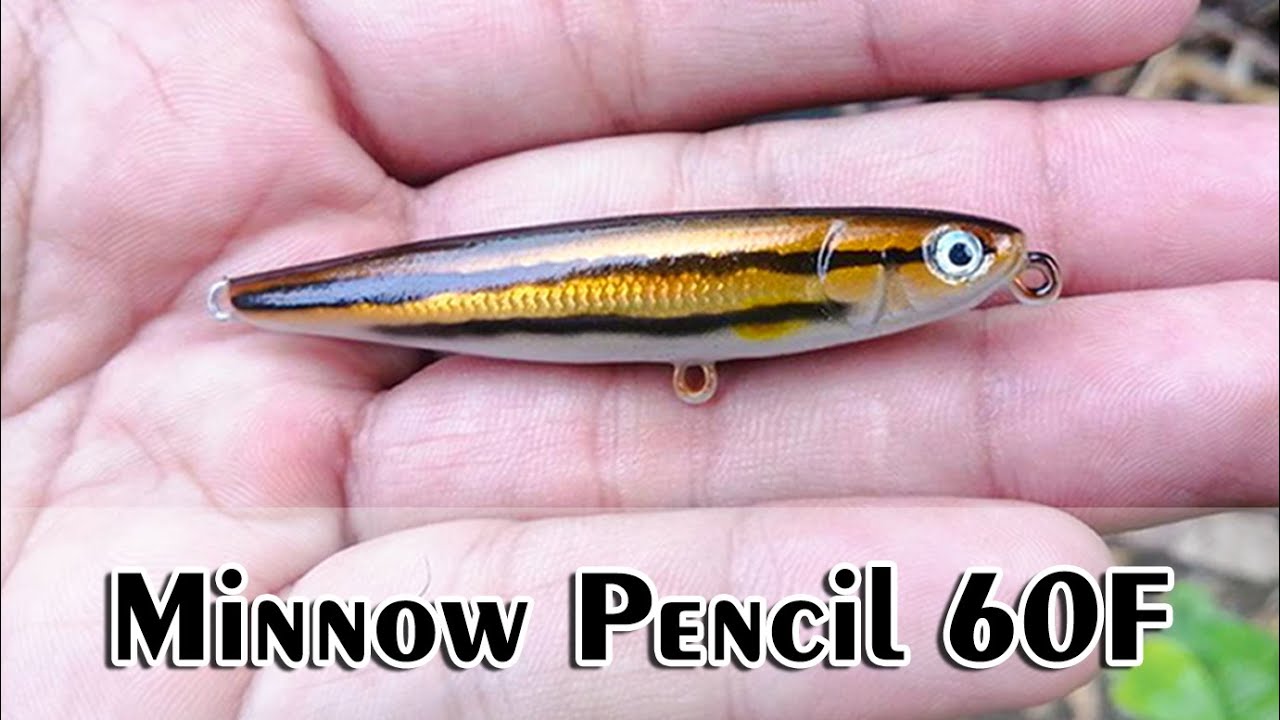 ทำเหยื่อปลอมผิวน้ำ เหยื่อเพนซิล - Making top water lure  Pencil 60F