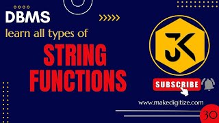 30 | Practical SQL: Using String Functions for Data Manipulation | Examples #queries #gate #dbms