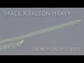 SpaceX Falcon Heavy Launch on 01.15.2023 (View from Hallandale Beach) Highlights