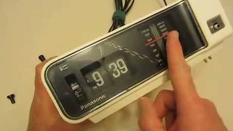 Panasonic RC-6003 Flip Clock Disassembly Tutorial