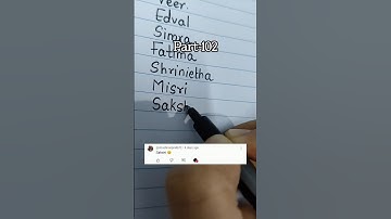 Writing my subscribers name|Part-102|Comment your name#trending #viralvideo #youtubeshorts