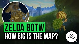 An estimated look at the size of Zelda: Breath of the Wild's map