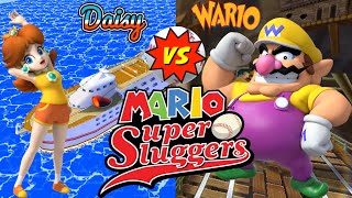 ASM: Daisy Vs Wario *Mario Super Sluggers* Baseball Match!!