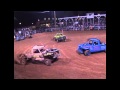 Guy gets knocked out cold in demolition derby