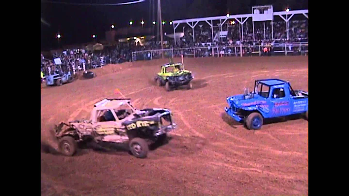 Guy gets KNOCKED OUT cold in Demolition Derby!!!